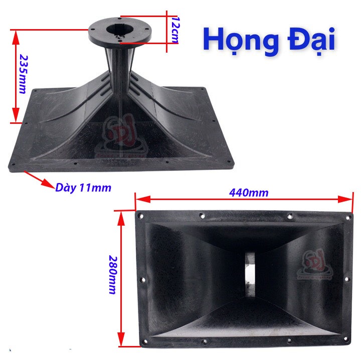 Họng loa treble kèn đại 28x44cm. Giá 1 chiếc. họng loa kéo nhựa cao cấp dầy, họng treble 250, treble