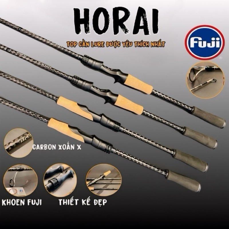 Cần Câu Lure Horai Bản 2025 Mới Nhất Khoen Fuji Cao Cấp Chính Hãng Đồ Câu Khôi Nguyễn