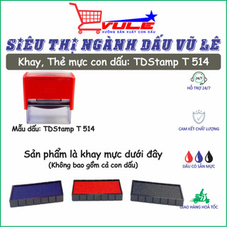 Khay mực, thẻ mực con dấu tdstamp t 514