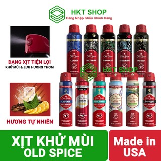 Xịt Old Spice khử mùi & Lưu hương thơm độc đáo - HKT Shop