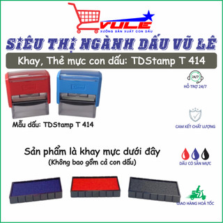 Khay mực, thẻ mực con dấu tdstamp t 414