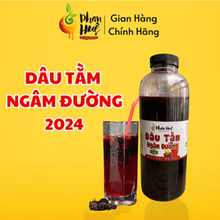 Nước cốt dâu tằm ngâm đường hộp 1kg Phan Huệ. Vị chua ngọt. Đặc sản Hà Nội