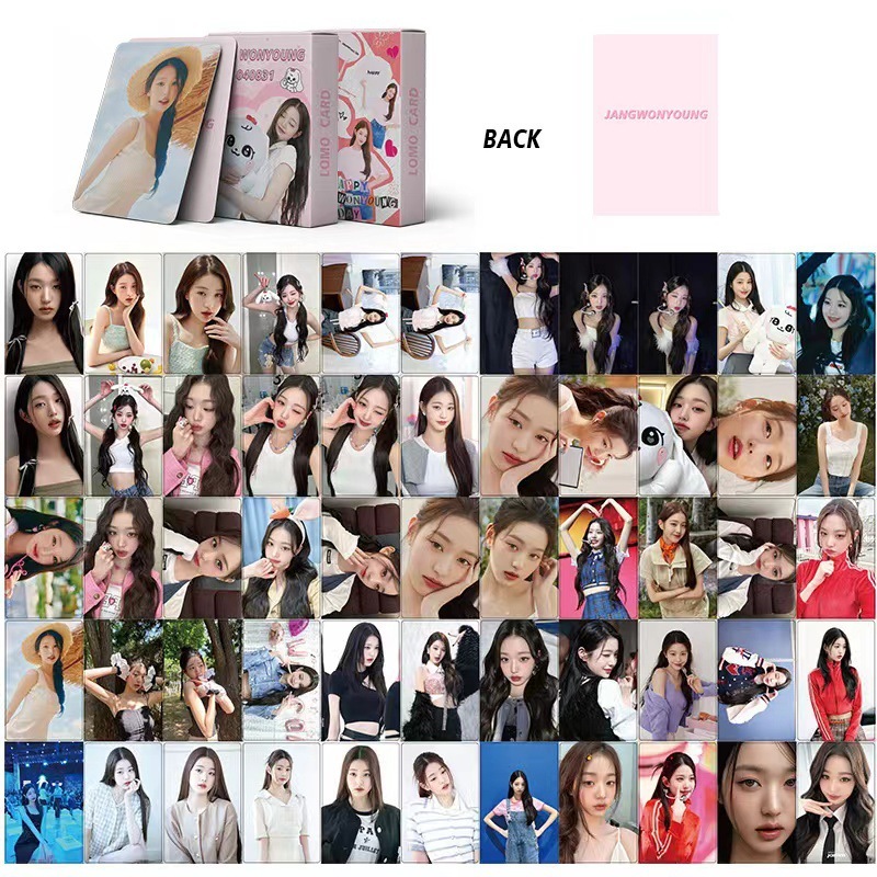 Set 55 lomo card IVE - WONYOUNG Dễ Thương 2024