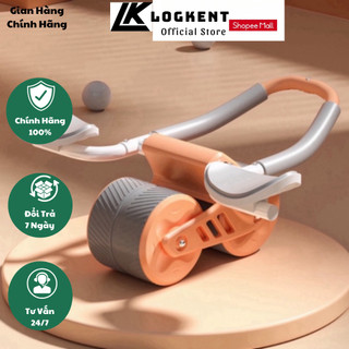 Con Lăn Trợ Lực Tập Bụng Thế Hệ Mới 2 Bánh chống đẩy đa năng tại nhà điều chỉnh độ rộng góc LOGKENT