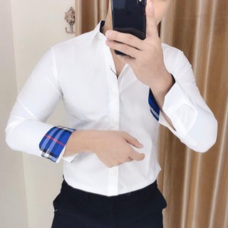 Áo sơ mi, áo sơ mi nam, phom áo tẻ đẹp phong cách, chất lụa nến dầy mịn mát ít nhăn