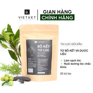 Bồ kết túi lọc VIETKET (VIỆT KẾT) 20 gói - GIẢM GÀU, GIẢM RỤNG, TÓC KHỎE