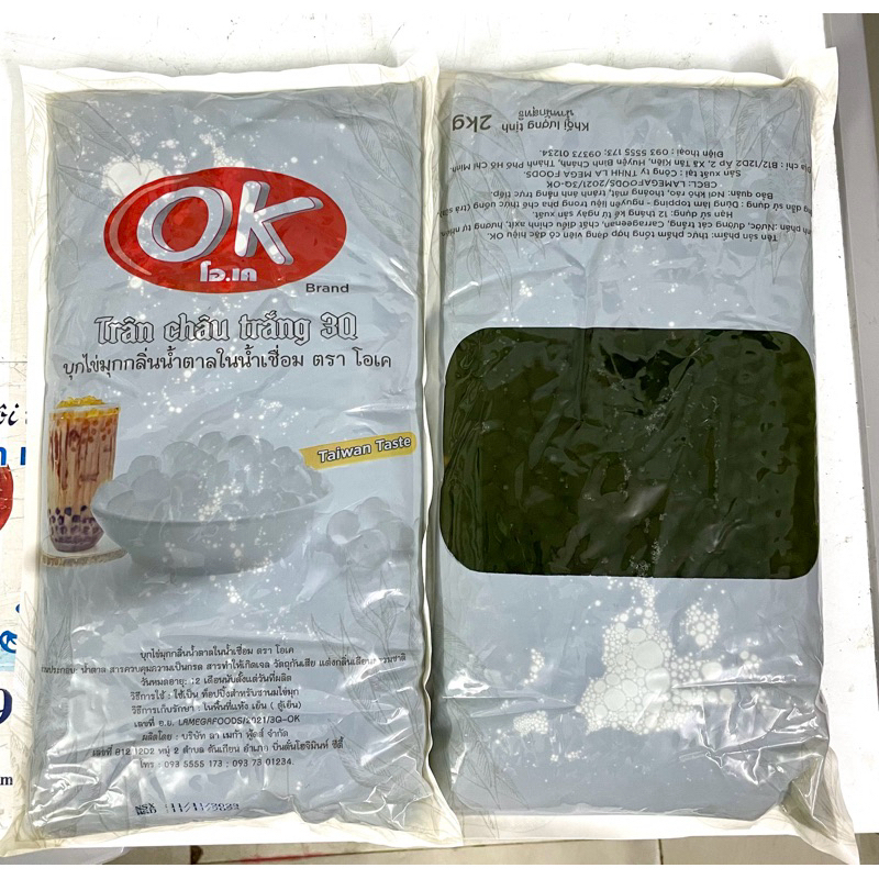 Trân Châu 3Q OK Thái Lan vị Olong Bịch 2Kg