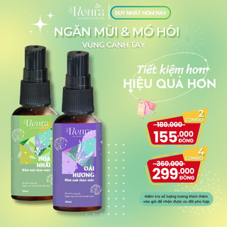 Bộ 2 Chai Xịt Khử mùi hôi nách oải hương, ngăn mùi hôi và mồ hôi vùng cánh tay an toàn và thân thiện The Fleura