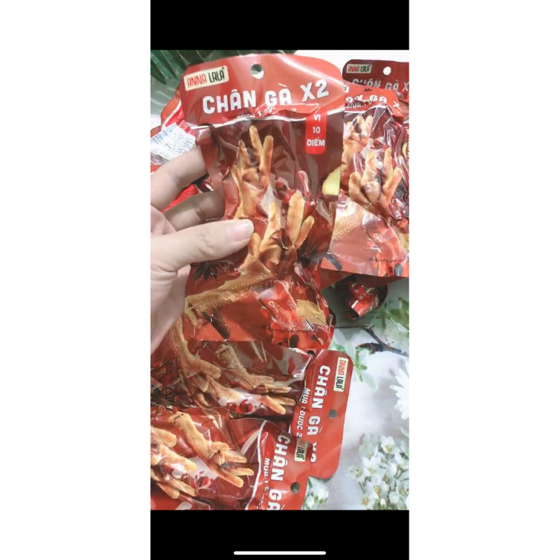 Combo 30 gói  chân gà đôi X2 Anna Lala chuẩn vị 10 điểm