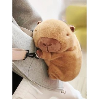 Balo / túi đeo chéo mini Bộ trưởng chuột lang Capybara siêu đáng yêu 25*16cm