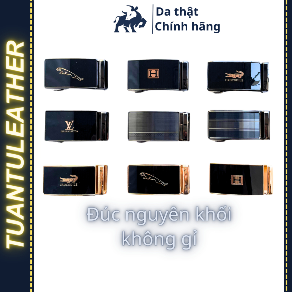Mặt khóa thắt lưng tự động - mặt khóa gạt nịt nam cao cấp không gỉ