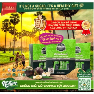 Đường Thốt Nốt Nguyên Chất 200gram - Dạng Bột cho pha Cà Phê