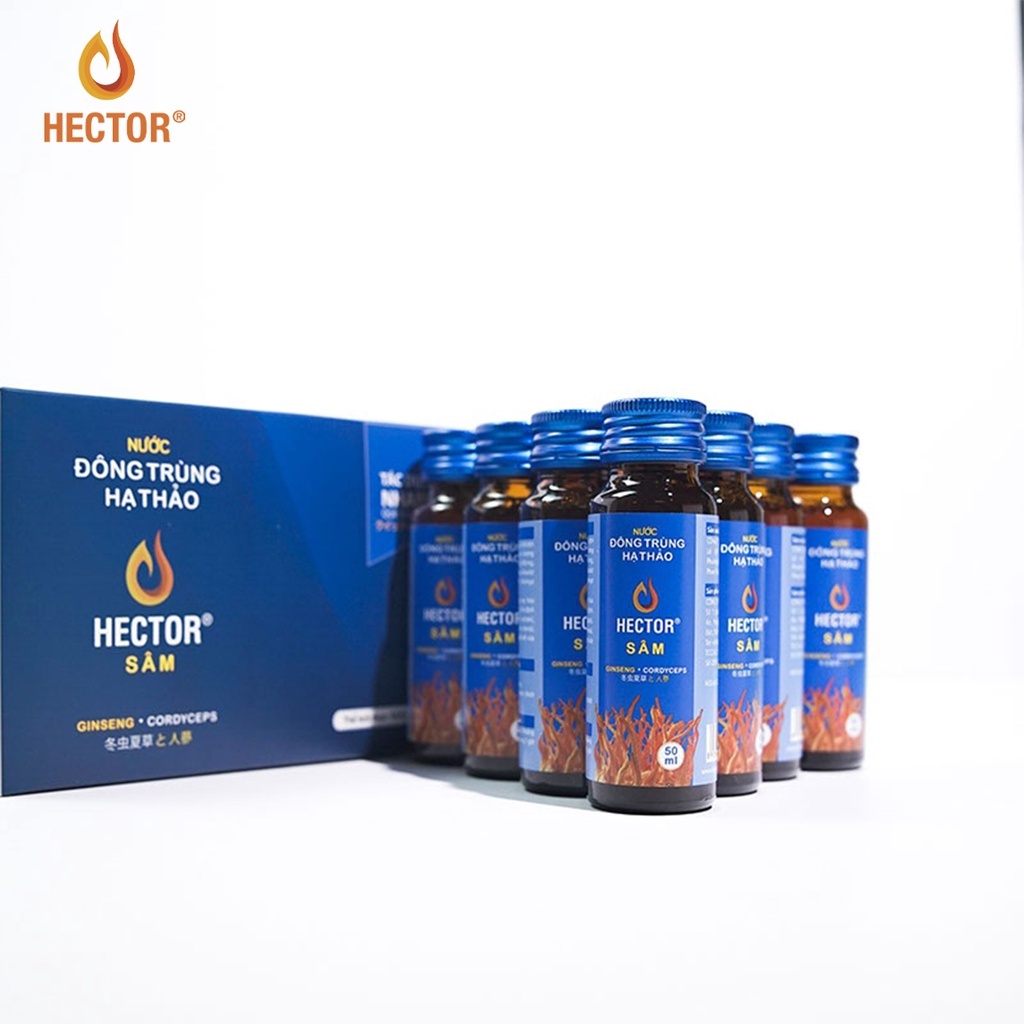 Nước đông trùng hạ thảo Hector Sâm (Hộp 10 chai)