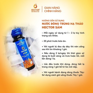 Nước đông trùng hạ thảo Hector Sâm (Hộp 10 chai)