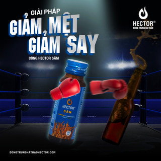 Nước đông trùng hạ thảo Hector Sâm (Hộp 10 chai)