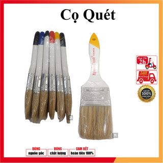 Cọ cán gỗ cao cấp quét sơn chống thấm,quét bụi vệ sinh bàn phím máy móc thiết bị điện tử