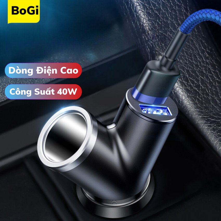 Củ Sạc Trên Ô Tô CCALL-YX 3 Trong 1 Có 2 Cổng USB Sạc Cho Điện Thoại Và 1 Cổng Tẩu 12V/24v Sạc 3 Thi