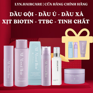 Combo 6 sản phẩm dưỡng tóc chuyên sâu- dầu gội -kem xả biotin-oil treatment-aha dream trend-xịt dưỡng biotin- ttbc