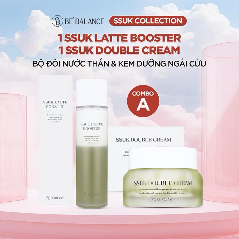 Combo nước thần ssuk latte và kem ssuk ngãi cứu