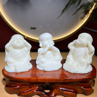Bộ Tượng Chú Tiểu Hoà Thượng Phong Thủy - Trang Trí Xe Hơi, Taplo, Để Bàn