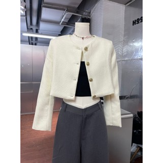 Áo Khoác Dạ Tweed 2 Lớp Vải Dày Dặn - HOO DESIGN