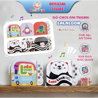 Sách âm thanh Lalalook - Kích thích thị giác, phát triển trí não cho bé, thương hiệu Lalala baby