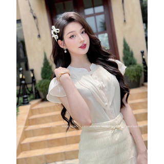 Seduisant.rev - celina shirt - áo sơ mi tơ cộc tay