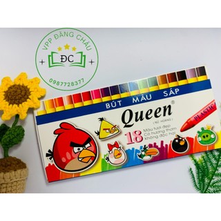 Hộp sáp màu queen 18 màu,12 màu,bút sáp màu học sinh