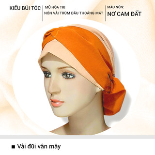 Nón vải trùm đầu mềm mịn, chemo hat, cancer hat, mũ vải che da đầu, nón bệnh nhân ung thư