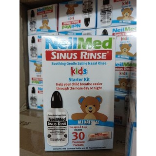 Bình rửa mũi neilmed 120ml kèm 30 muối trẻ em