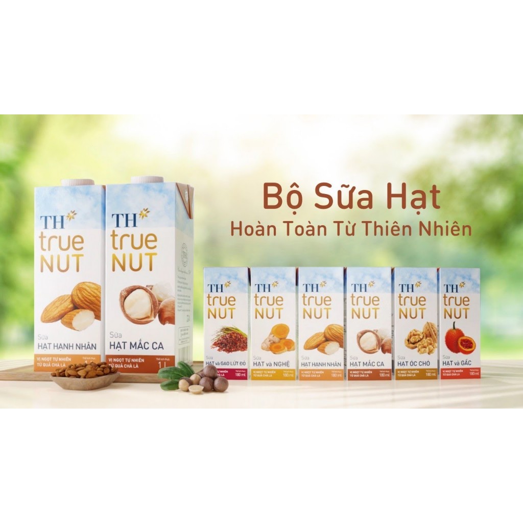 Sữa hạt TH TRUE NUT 180ml (Hạnh nhân/Óc chó/Macca)