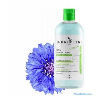 KHUYẾN MÃI - Nước tẩy trang PANADERMA màu xanh hương Việt quốc 500ml + Tặng bịch bông tẩy trang 120 miếng