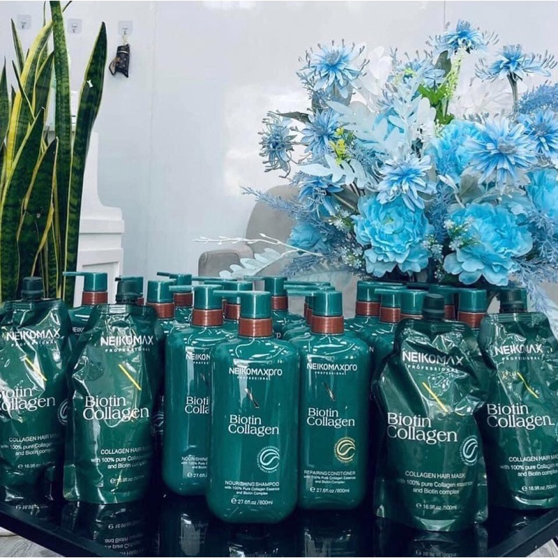 SET GỘI CAO CẤP BIOTIN COLLAGEN Neikomax’Pro TRI RUNG, CHỐNG BẾT , KHỬ KIỀM , KIC THICH MỌC TÓC, PHỤ