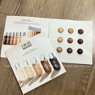 Sample 9 ô mẫu thử kem nền Dior backstage foundation Face&body