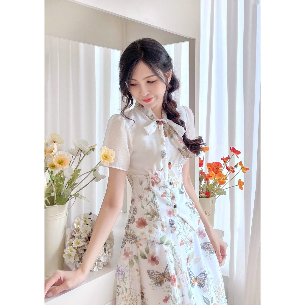 Set Áo & Váy SIA thắt nơ thanh lịch