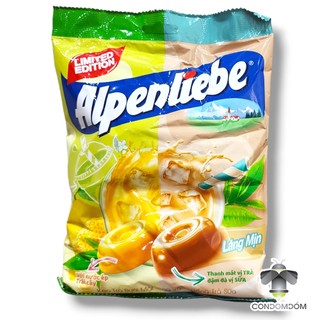Gói 307.5gr Kẹo Alpenliebe hồng trà sữa / trà bưởi & hồng trà sữa