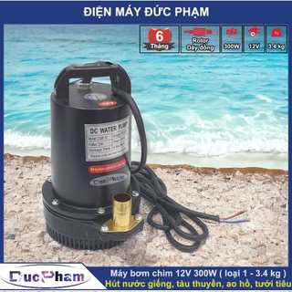 Máy bơm chìm 12V 300W (Rotor dây đồng ) | Máy bơm chìm 24V 300W
