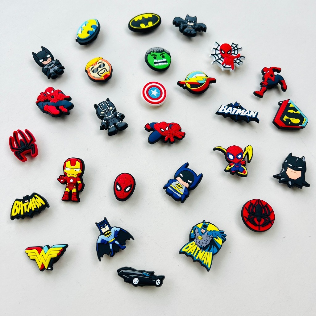 SET 8 Jibbitz sticker gắn dép Cross bé trai, Charm phụ kiện icon gắn dép đáng yêu cho bé TRAI