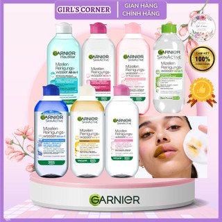Nước tẩy trang Garnier 400ml, Bông tẩy trang, tẩy trang