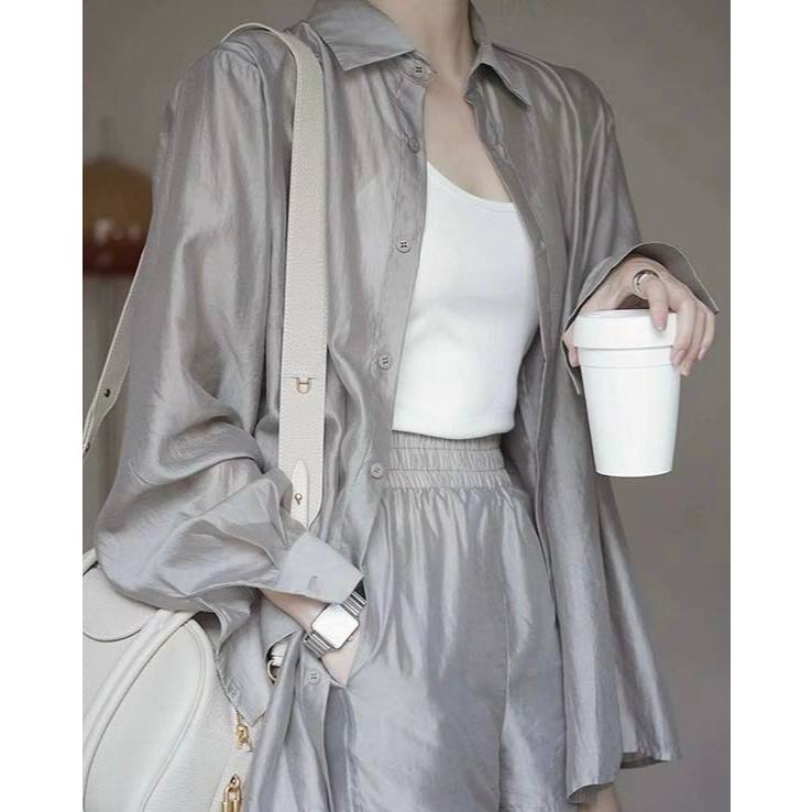 Set sơ mi quần soc oganza Eclipse Clothing