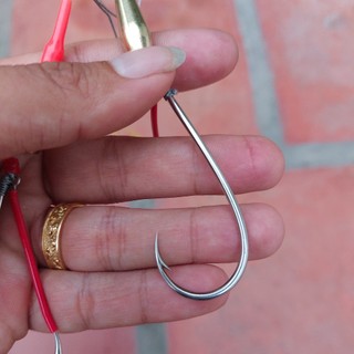 Lưỡi câu cá lóc siêu nhậy, thép trắng không gỉ 2li