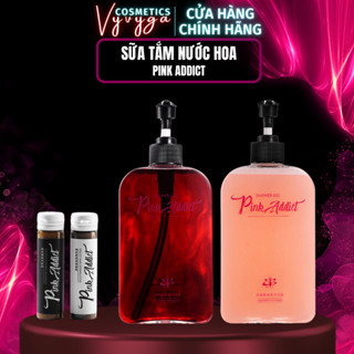 Sữa tắm Pink Addict hương nước hoa 420ML DIY sữa tắm tự pha sữa tắm trắng da thơm lâu dưỡng ẩm mềm sáng da mờ thâm ST02