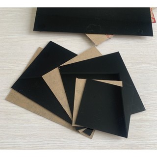 [40cm x 35cm] Tấm mica đen bóng dày 2mm/3mm