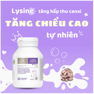 Viên nhai bioisland lysine tăng chiều cao cho trẻ từ 6 tuổi trở lên hộp 60 viên Healthy Care Extate Official Mall