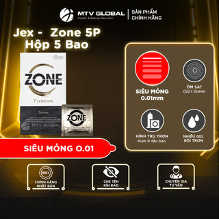 Bao cao su jex zone siêu mỏng nhiều gel tăng cưởng cảm giác chân thật
