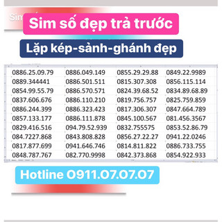 [ Được Kiểm Hàng ] Sim số đẹp Tiến Một, Lặp Kép,Sảnh, Ghánh đẹp siêu sale. Hổ trợ đăng kí chính chủ