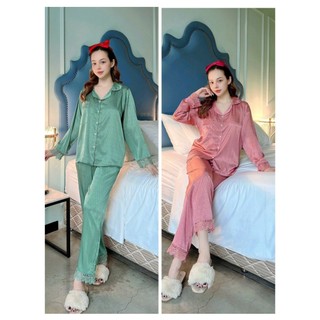 Đồ bộ pijama nữ bigsize phom to 58kg - 70kg vải gấm xước đẹp mịn