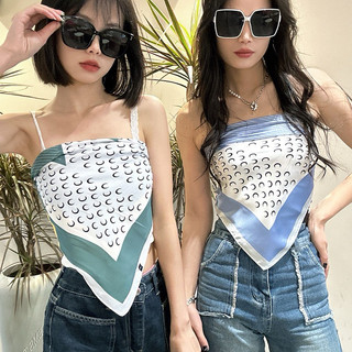 Khăn choàng quấn ngực bandana lụa vuông 70x70 cm
