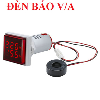 Đèn báo vol ampe ad16-22fva 100a màn hình kỹ thuật số đồng hồ vol ampe