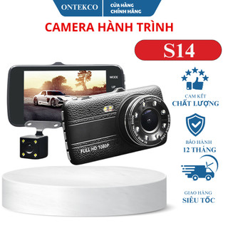 Camera hành trình ô tô S14 full HD tích hợp 8 đèn LED hỗ trợ ban đêm - Bảo hành 12 tháng